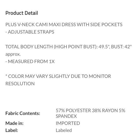 17 start $18 ❤️ Pretty Plus maxi dress - Picture 5 of 5